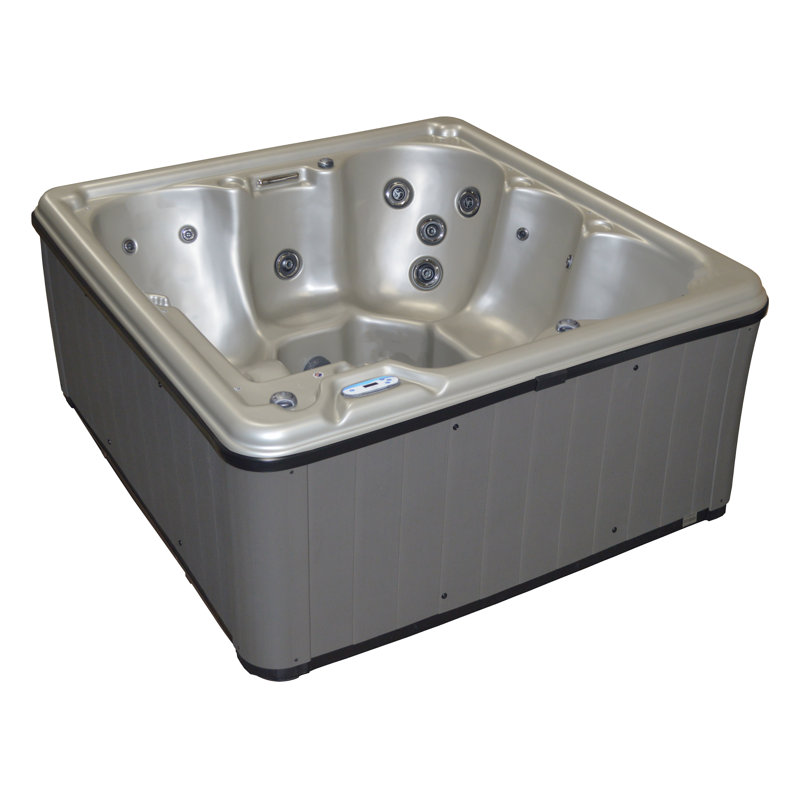 CyannaValleySpas 6Person 17Jet Plug and Play Hot Tub with Lounger and